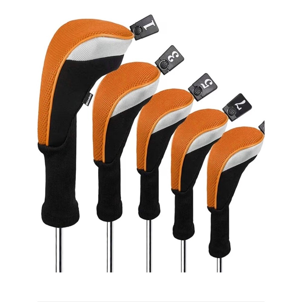 5 Piece Set Golf Head Covers